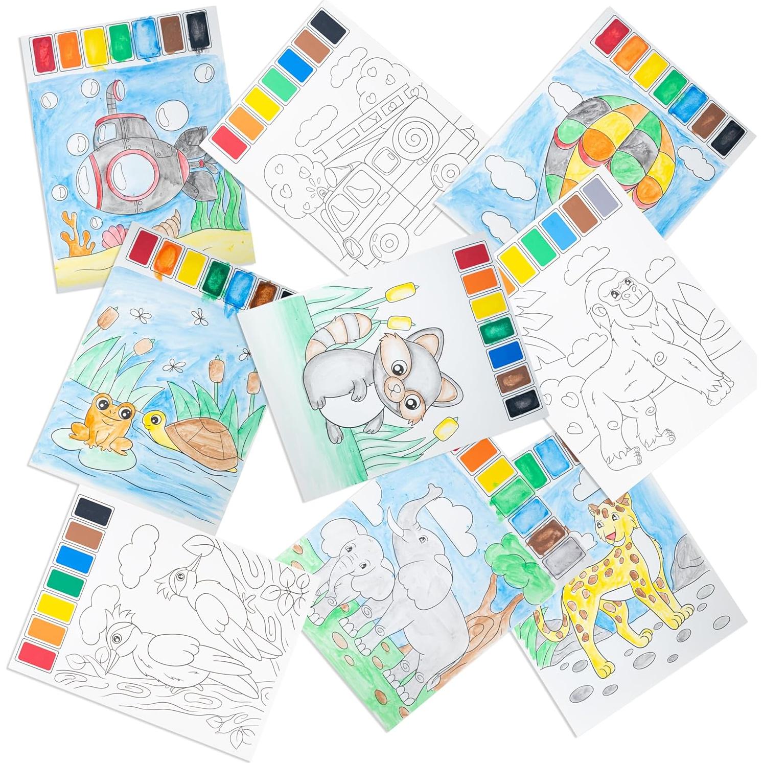 Libros para Pintar con Agua Imagination Works - Set de 3