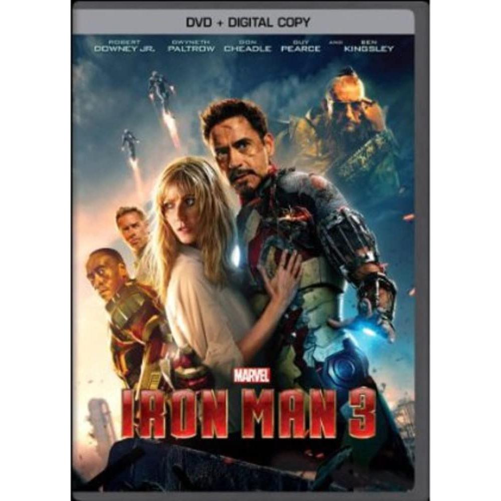 Conjunto de Películas Iron Man 1 2 3 en DVD Marvel