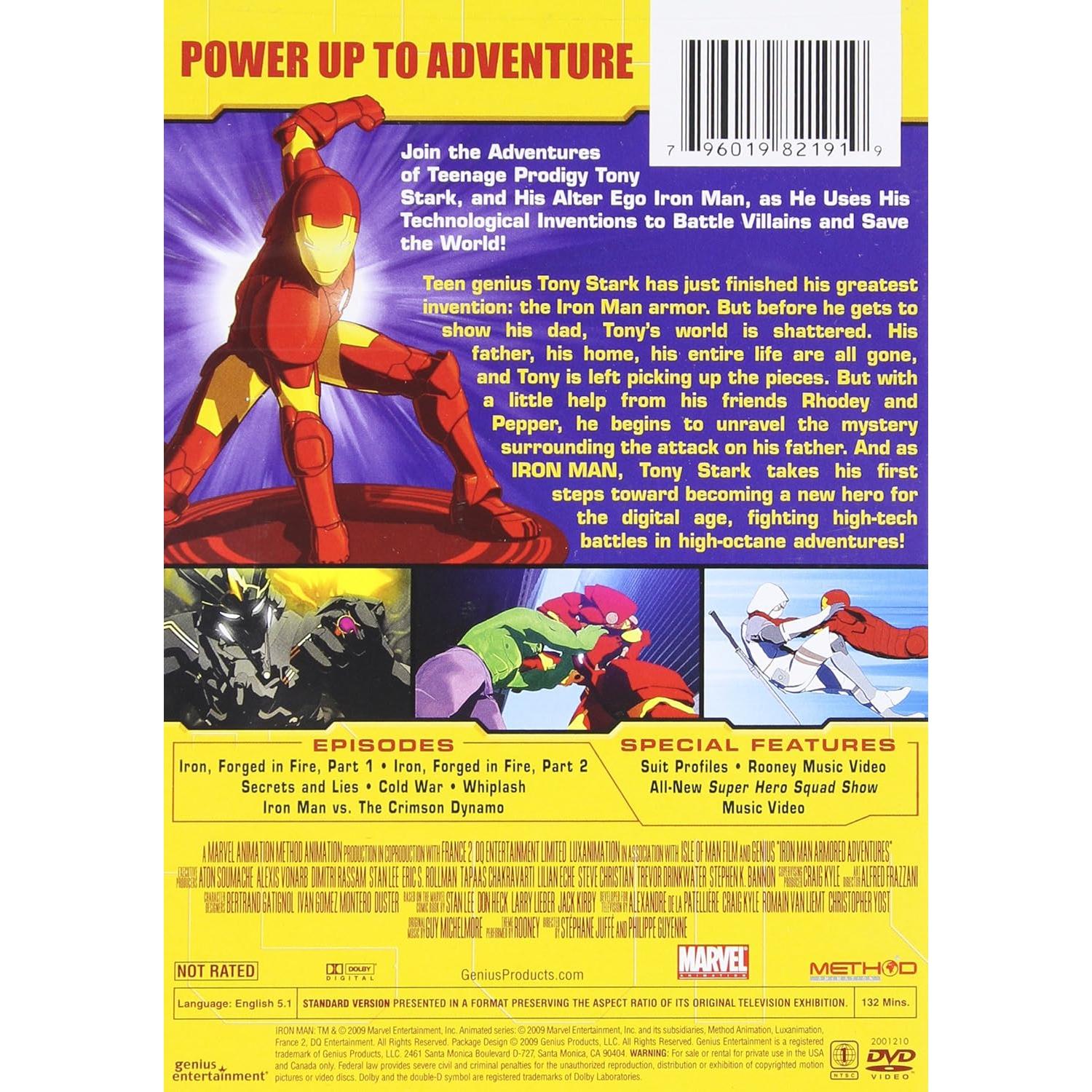 DVD Iron Man: Aventuras Acorazadas Vol. 1 - 2h 12m