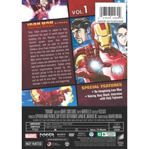 Marvel Anime Iron Man Temporada 1 Volumen 1 DVD
