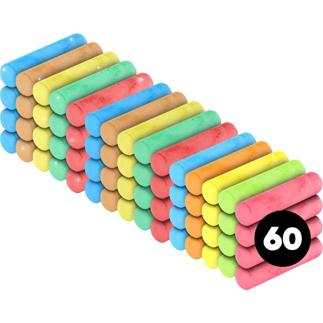 Tiza para Acera Kid Made Modern 60 Piezas Multicolor