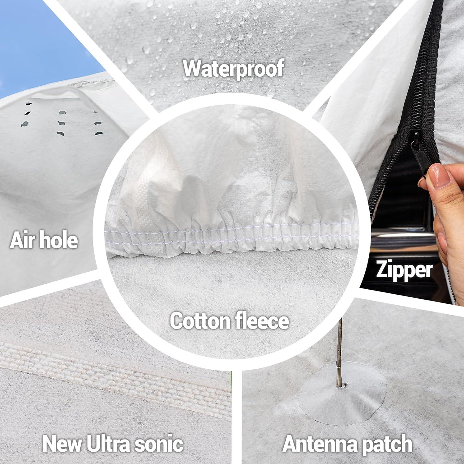 Cubierta de Coche Season Guard Hyvek Impermeable 508x152 cm