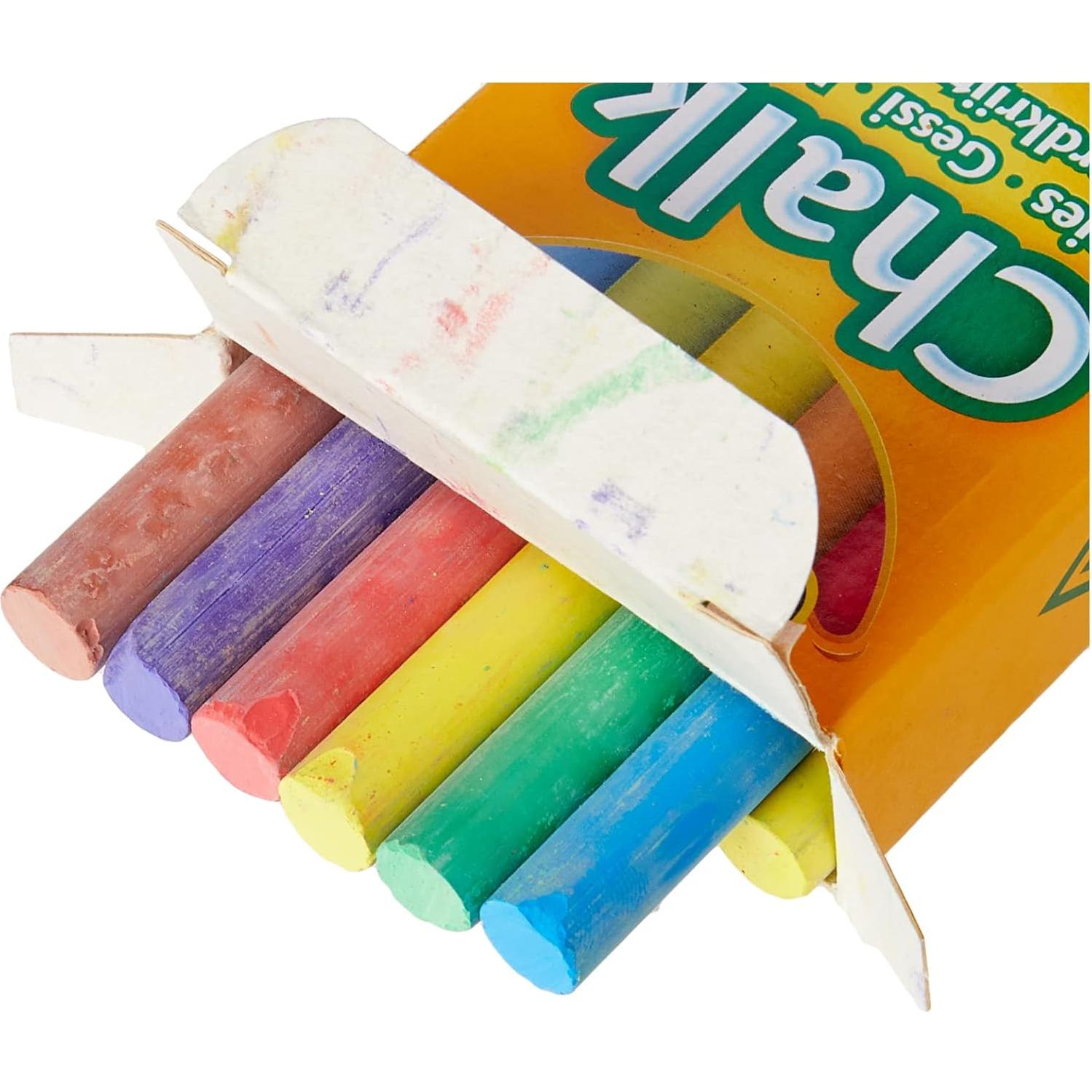 Tiza Antipolvo Crayola 12 Colores 8x2cm