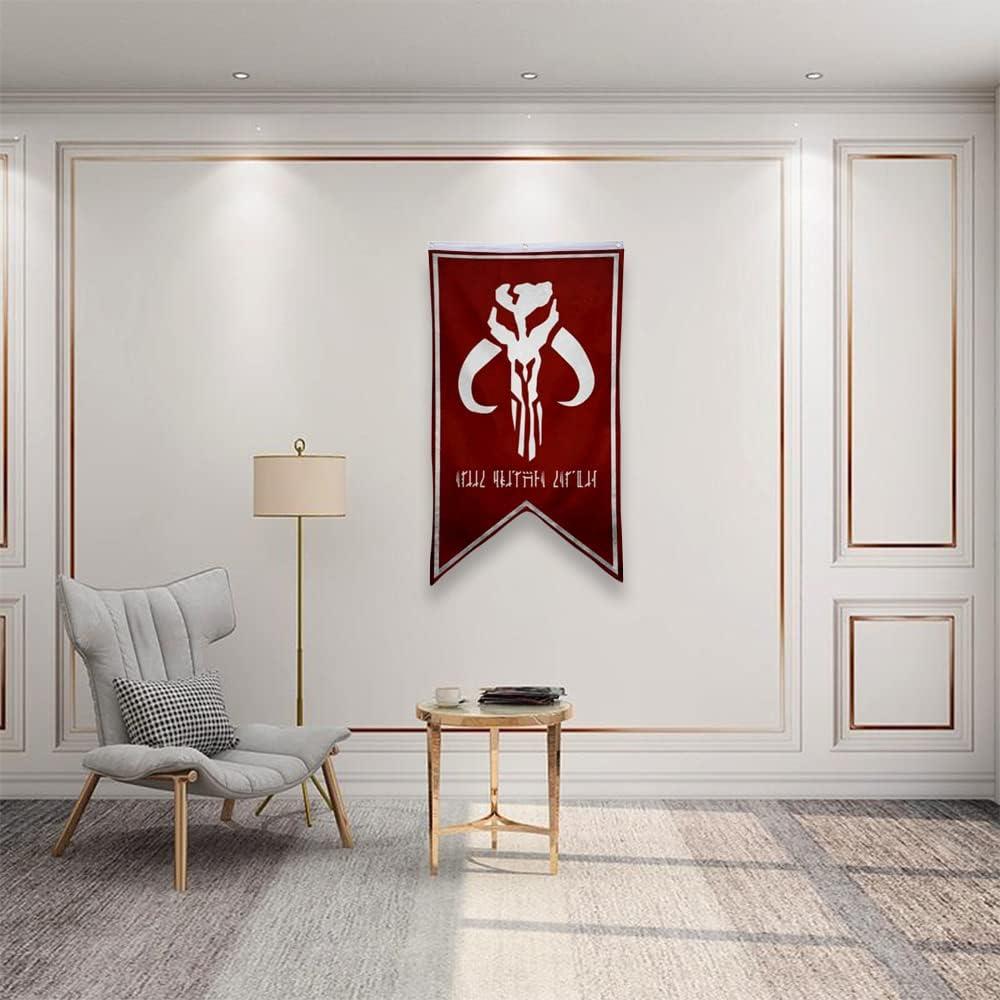 Bandera Mandaloriana Roja y Blanca 127x76cm Aihccy