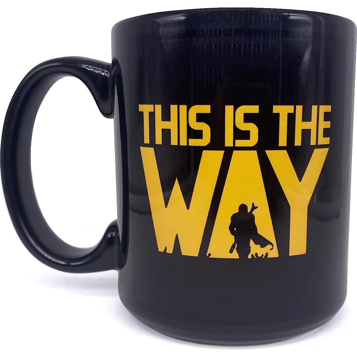 Taza de Café Star Wars Mandalorian 311ml Cerámica Negra