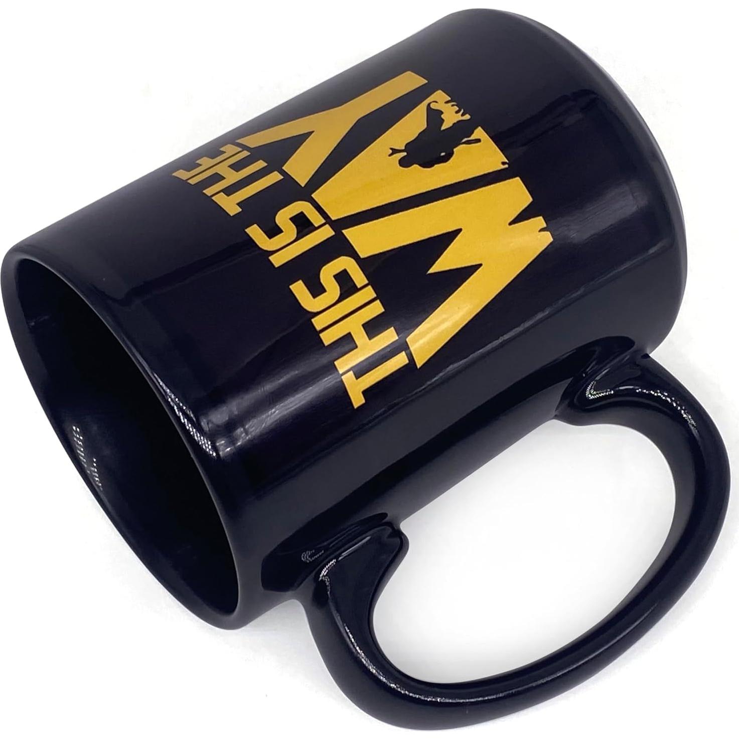 Taza de Café Star Wars Mandalorian 311ml Cerámica Negra