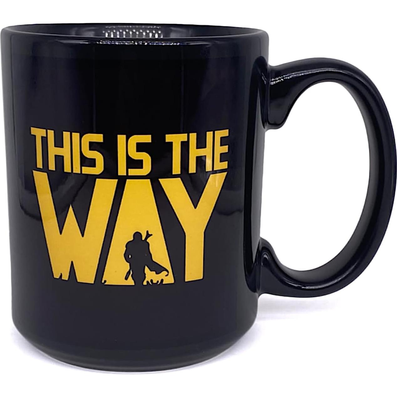 Taza de Café Star Wars Mandalorian 311ml Cerámica Negra