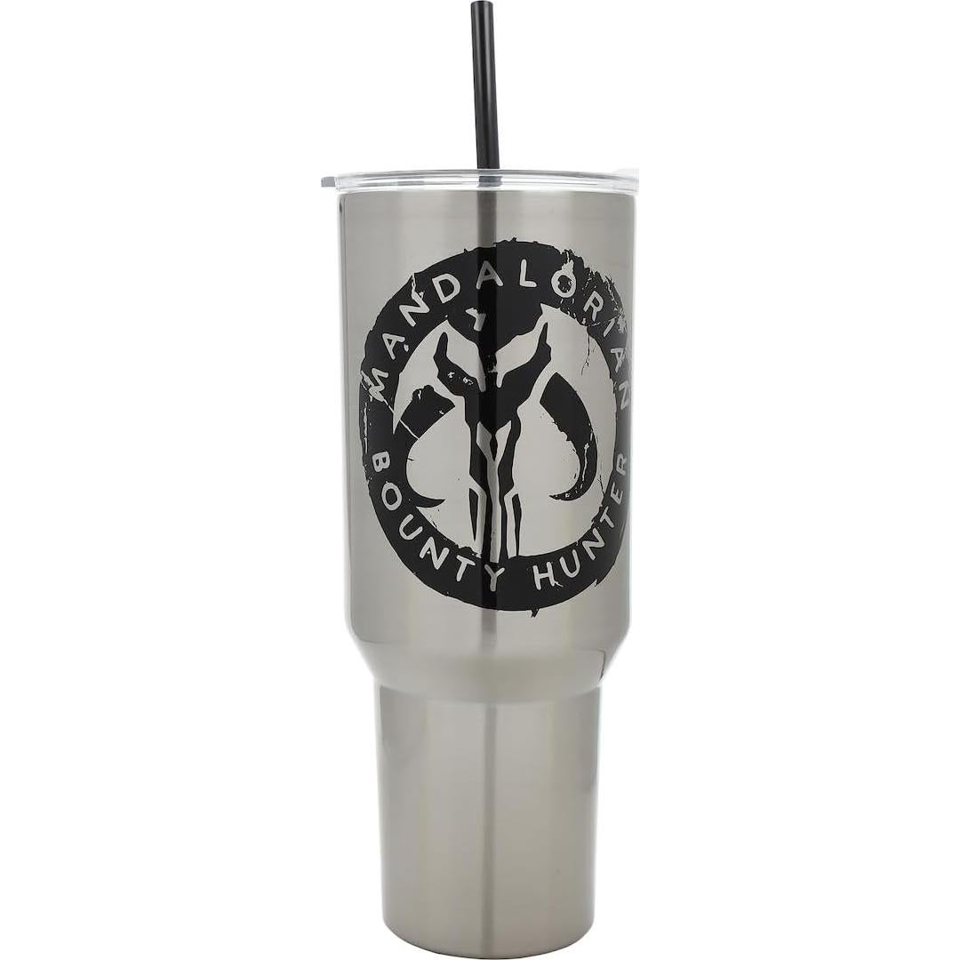 Vaso Acero Inoxidable Bioworld Mandaloriano 1.18L Aislado