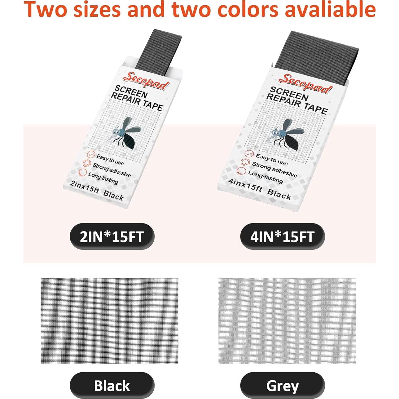 Cinta de Reparación de Pantalla Secopad 5cm x 4.57m Negra