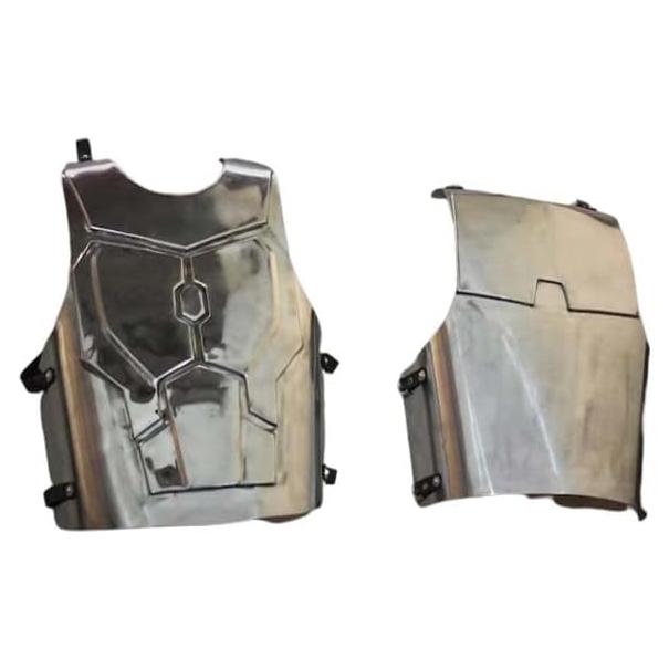 Chaqueta de Armadura Mandaloriana Acero 18 Gauge Pulido