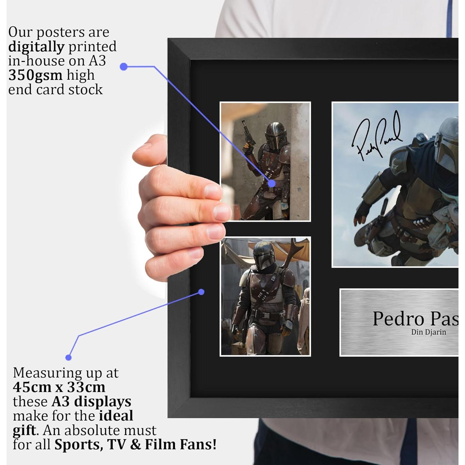 Fotografía Enmarcada Pedro Pascal The Mandalorian 43x33 cm