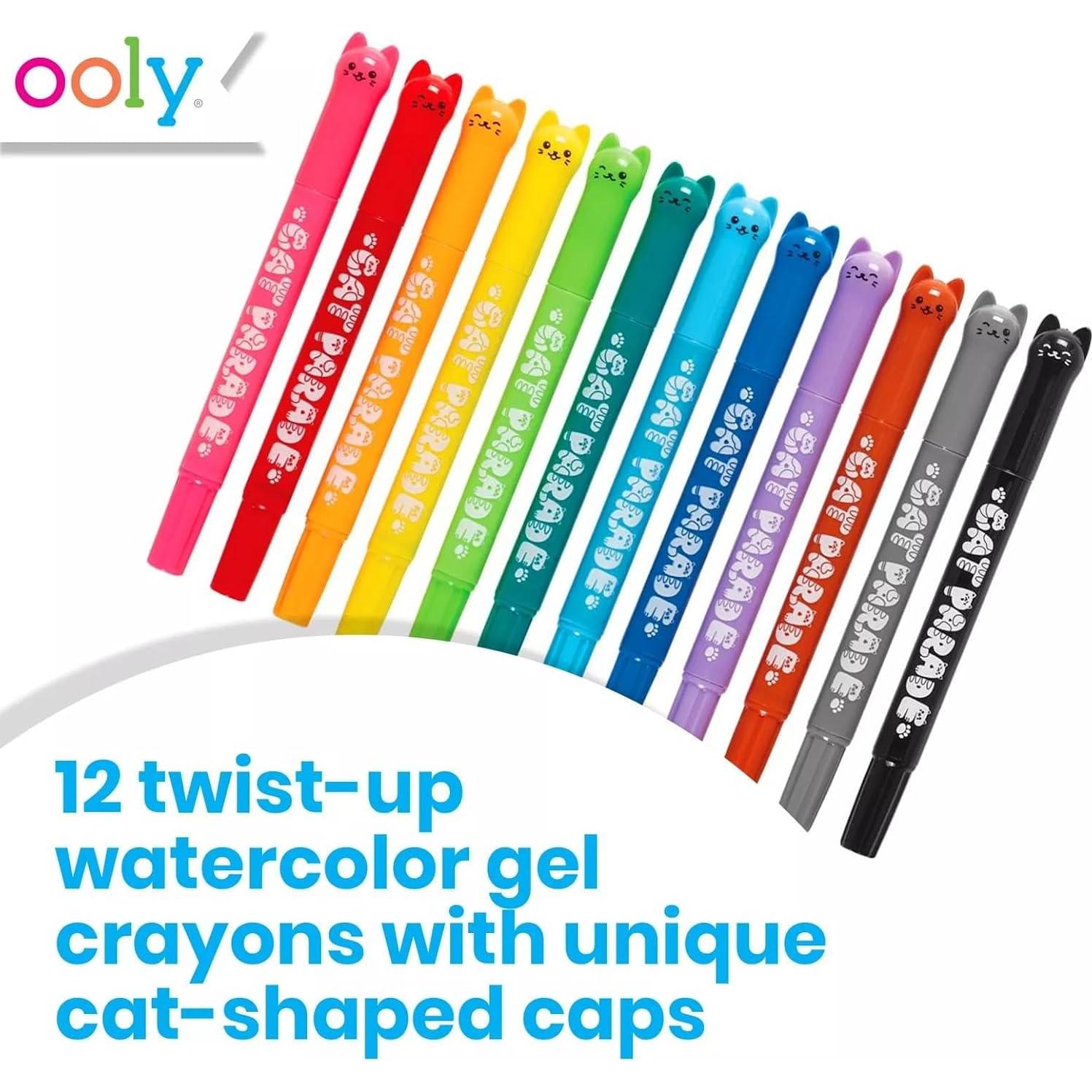 Crayones de Gel Ooly Desfile de Gatos - Set de 12 Colores