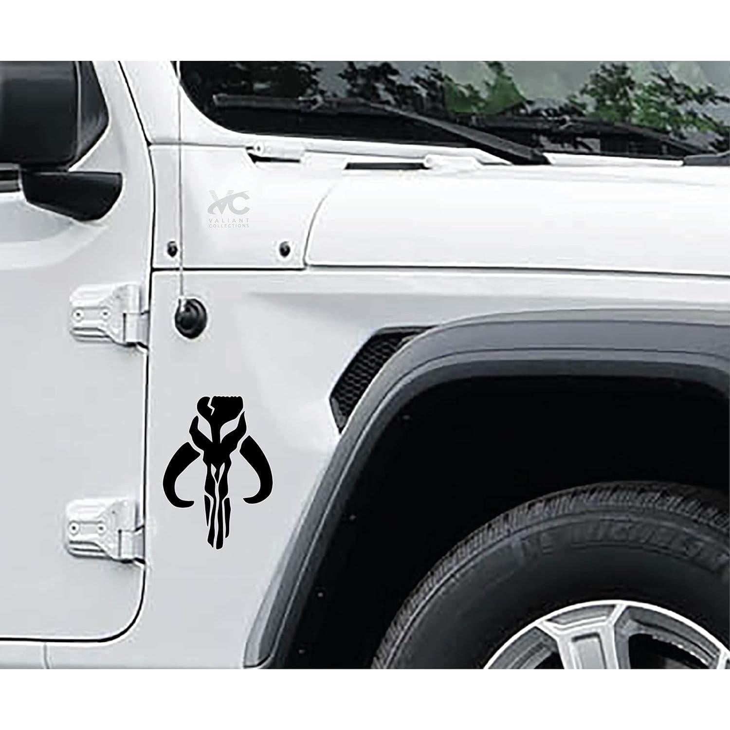 Calcomanía de Vinilo Bounty Hunter Mandalorian - Valiant Collections - Impermeable y Removible