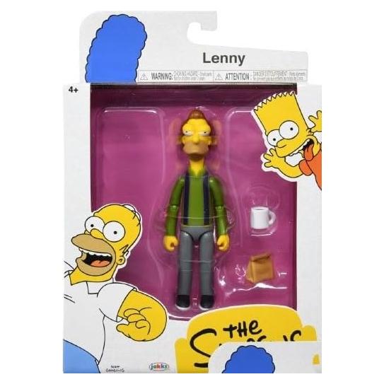 Figura de Acción Lenny Leonard Los Simpsons con Taza y Bolsa