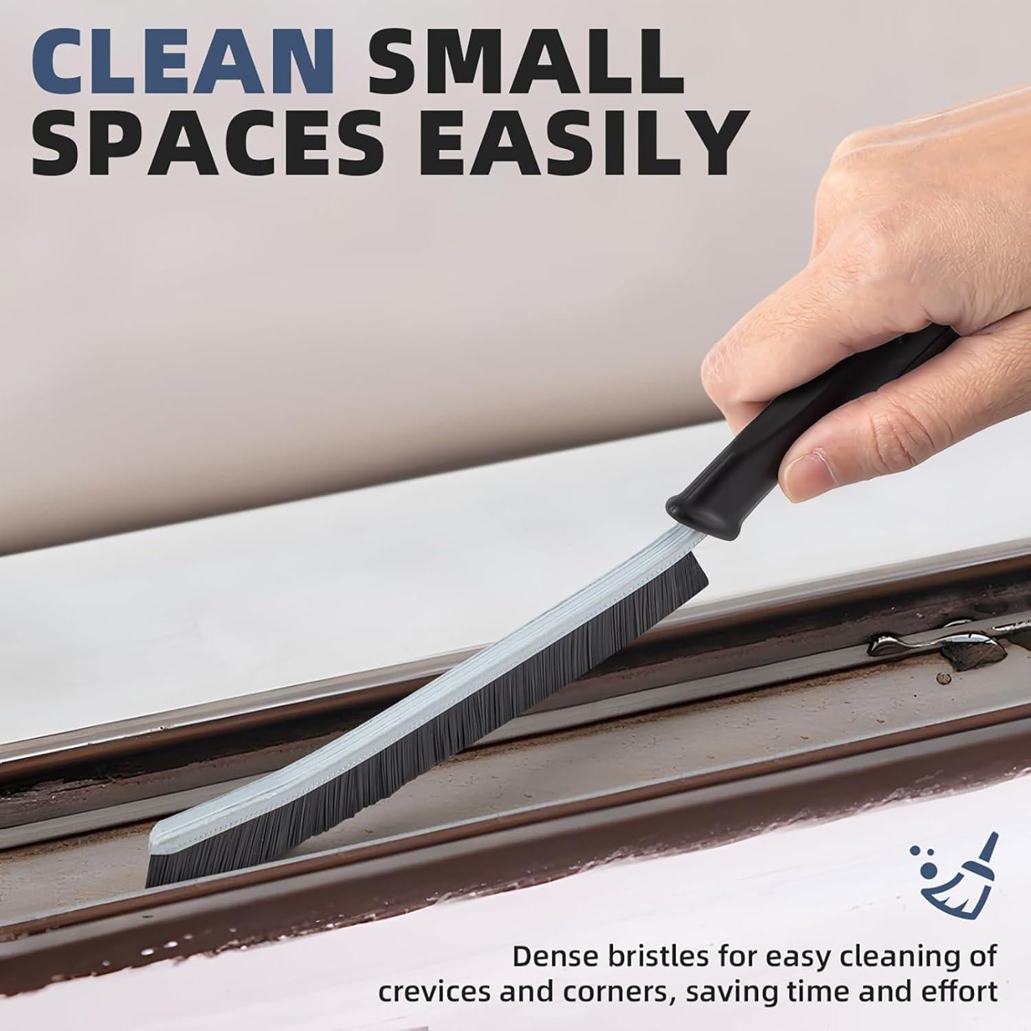 Cepillo de Limpieza de Ranuras FOOGWEE - 3 Unidades, Cerdas Duras