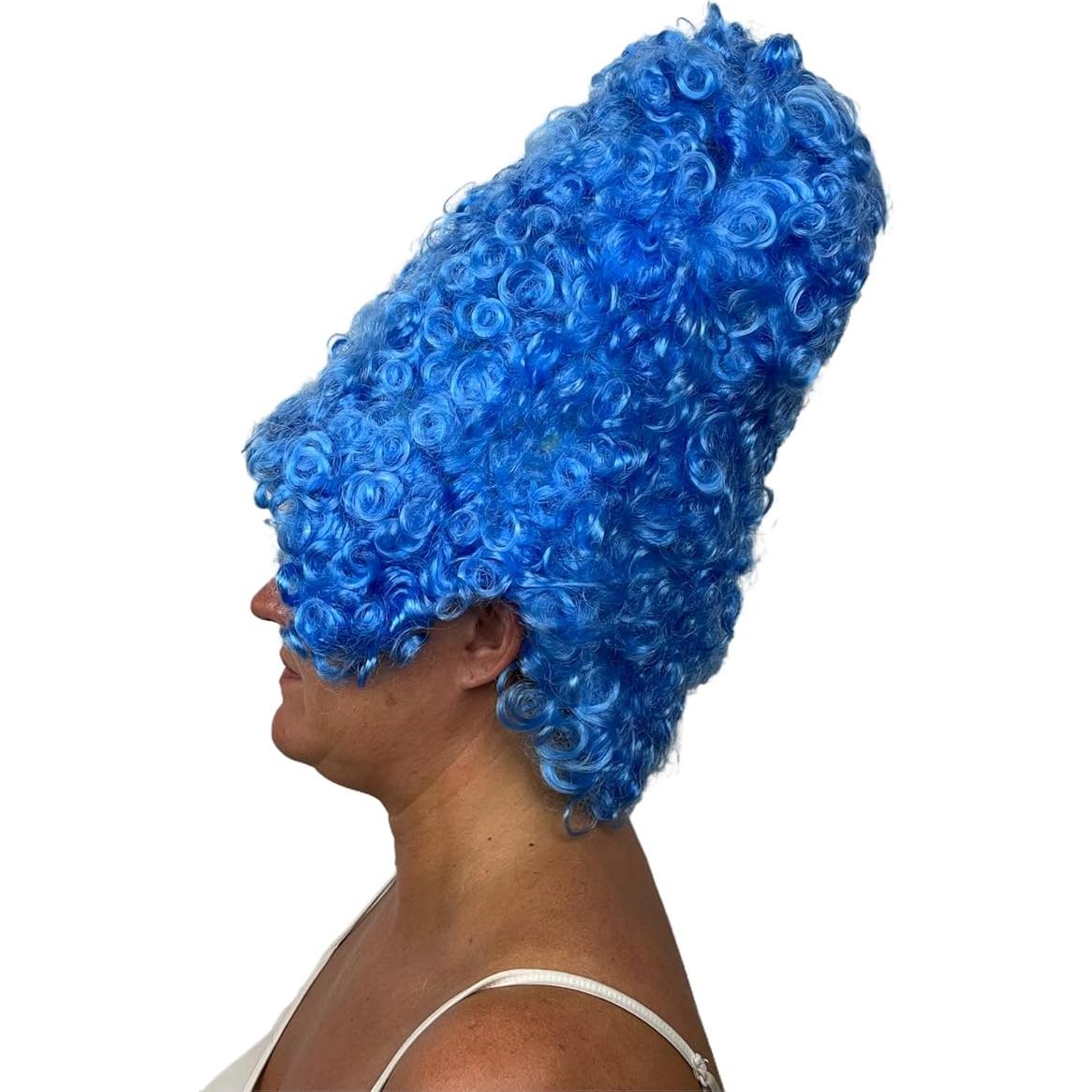 Peluca de Disfraz Marge Simpson Azul Panal Talla Única