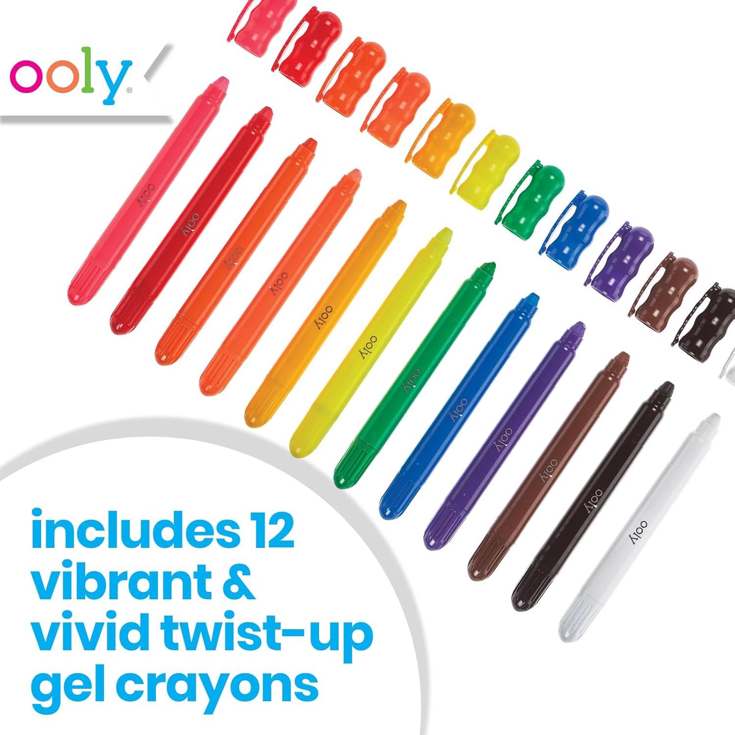 Crayones de Gel Ooly Rainy Dayz - Set 12 Colores para Vidrio
