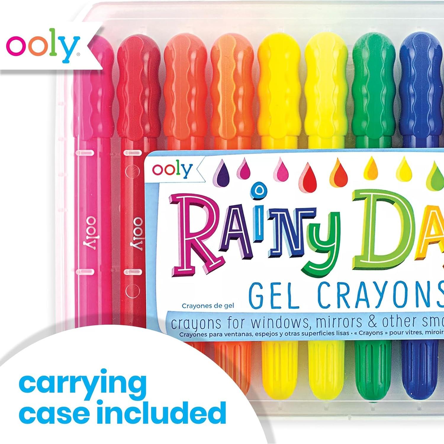 Crayones de Gel Ooly Rainy Dayz - Set 12 Colores para Vidrio