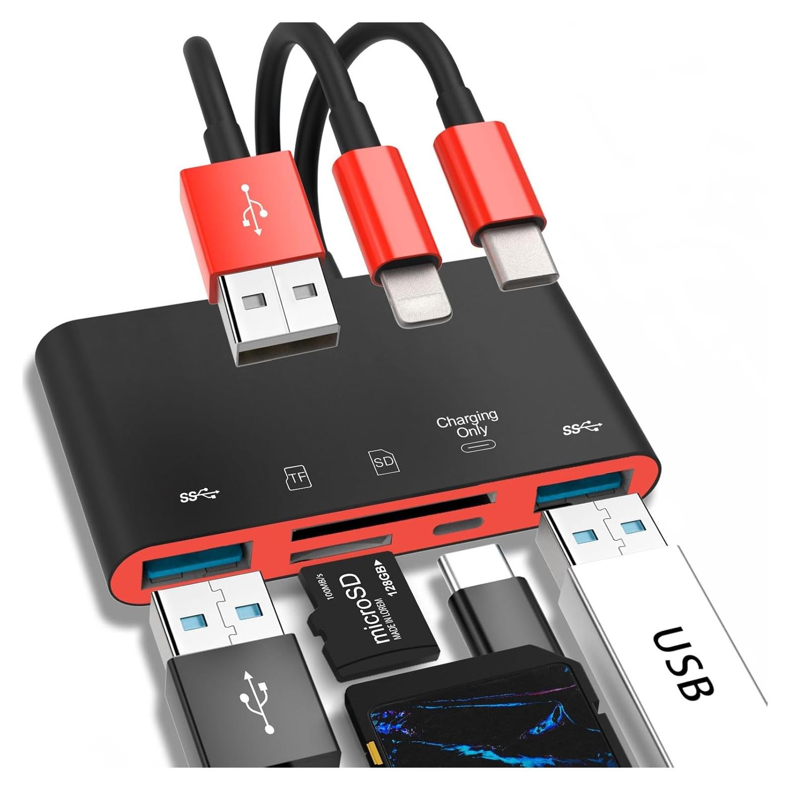 Lector de Tarjetas de Memoria JOOPSHEE 5-en-1 USB C iOS