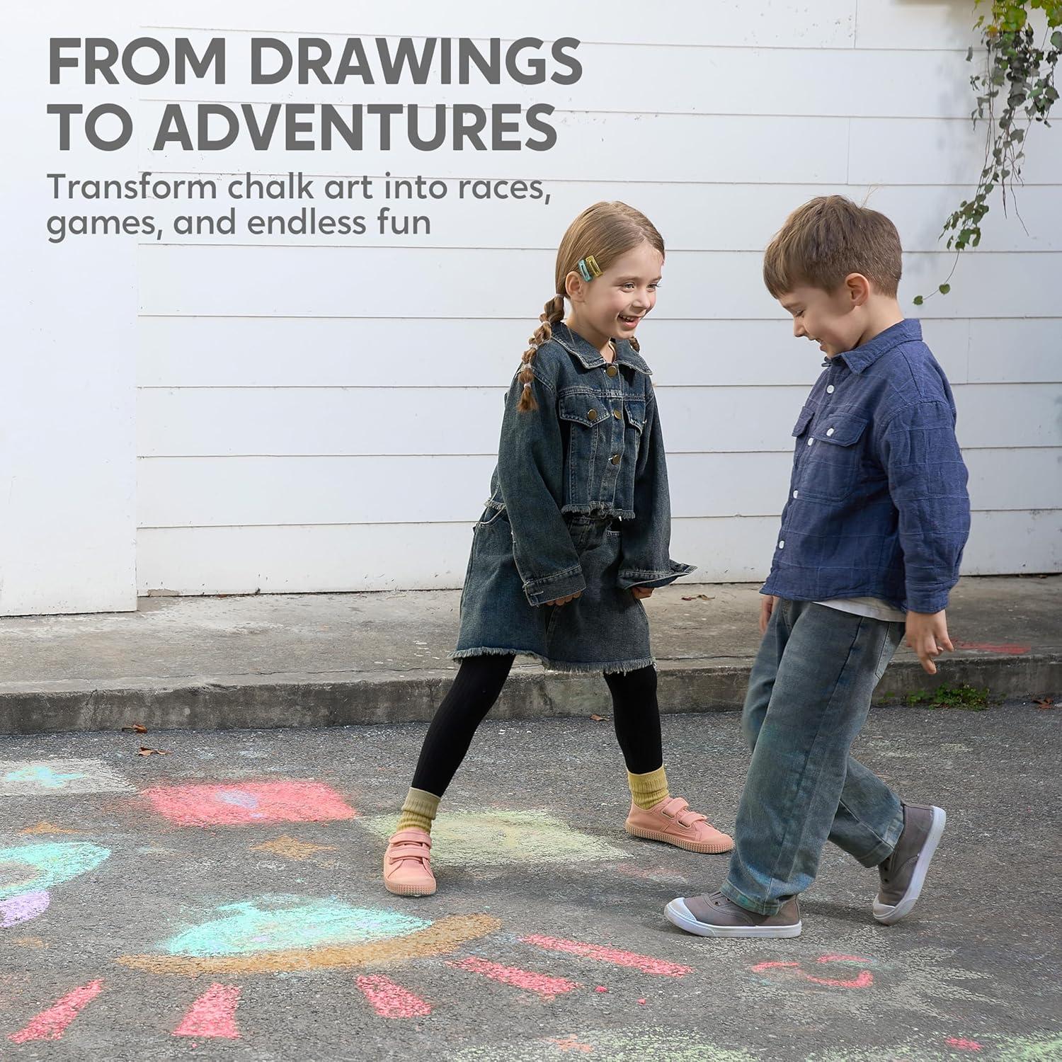 Set de 20 Tizas Lavables JOYIN Multicolor No Tóxicas