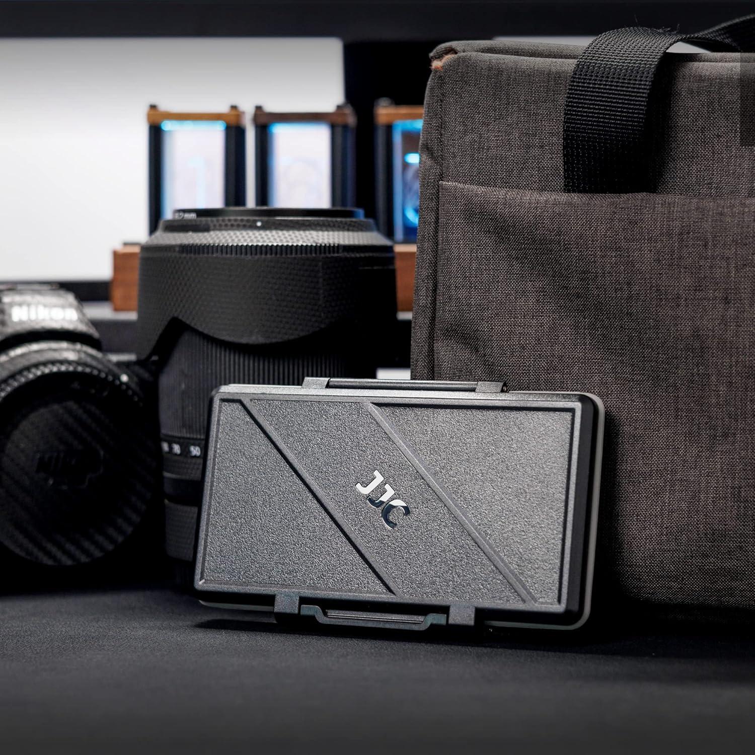 Soporte para 6 tarjetas XQD/CFexpress Tipo B JJC resistente al agua