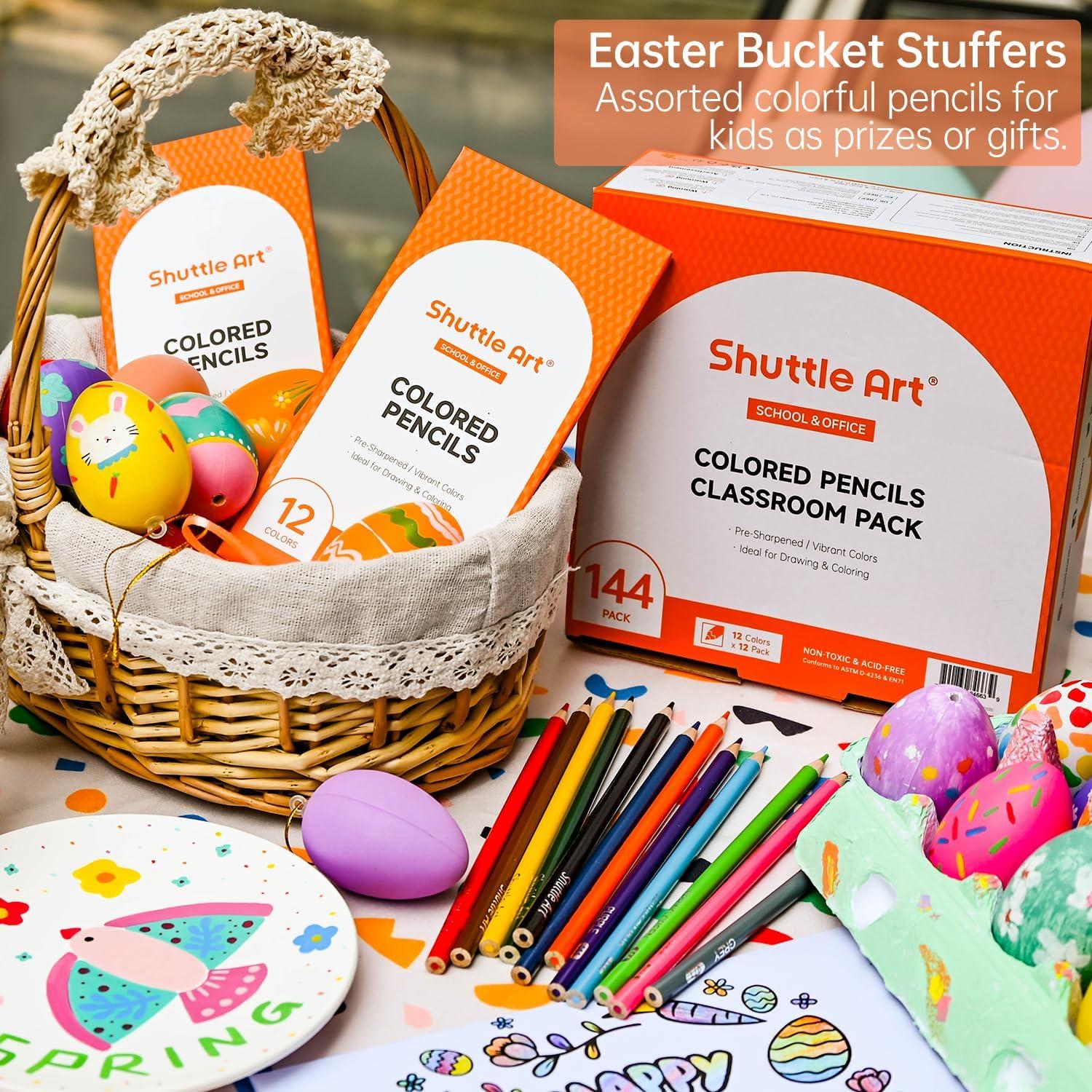 Lápices de Colores Shuttle Art 144 Piezas Multicolor