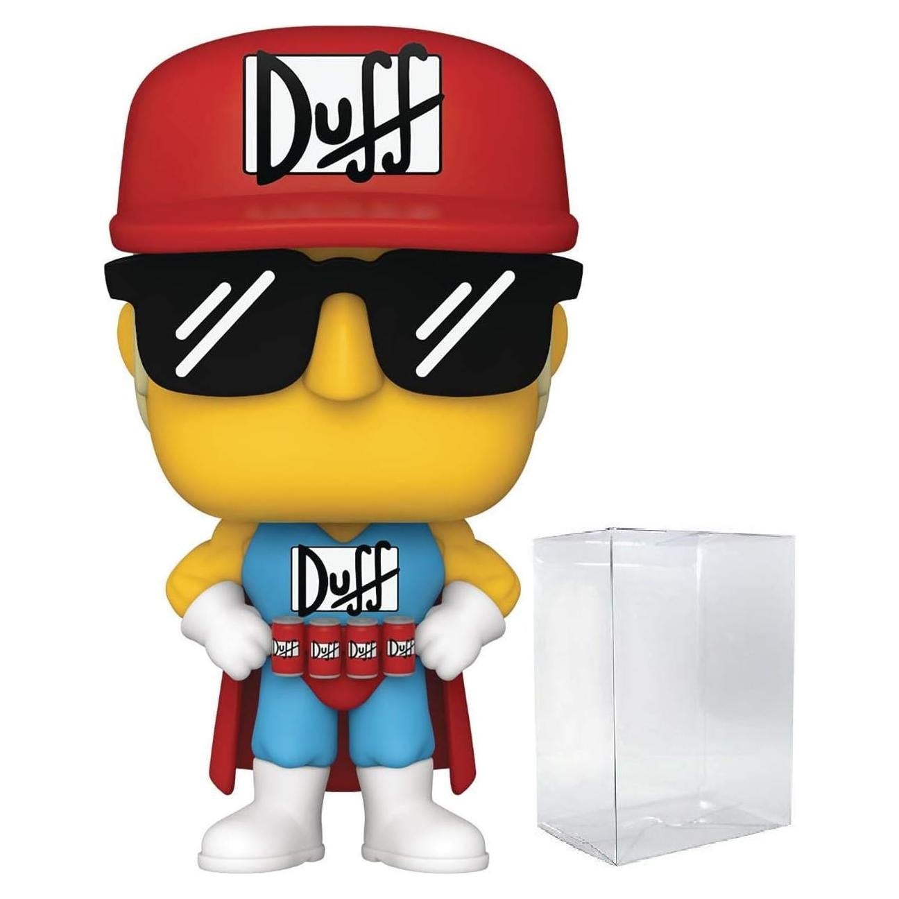 Figura Duffman Funko Pop! Los Simpsons 9.53 cm con Protector