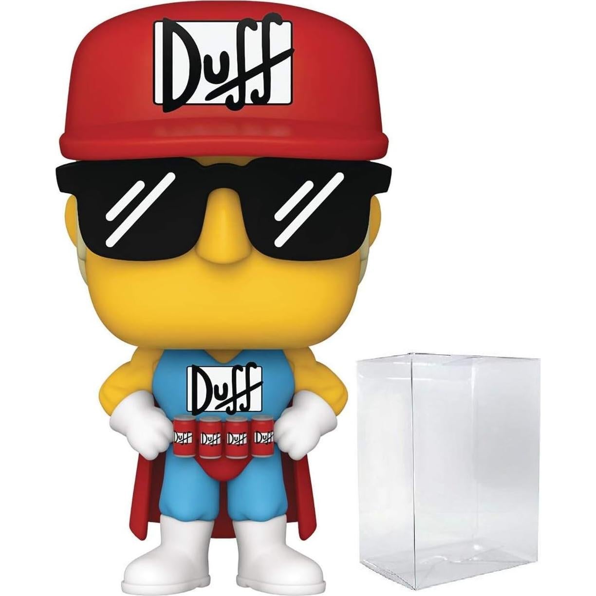 Figura Duffman Funko Pop! Los Simpsons 9.53 cm con Protector