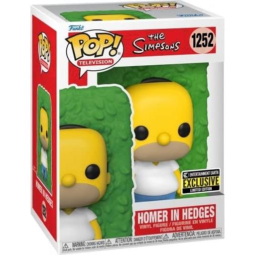 Figura Pop! Homer Simpson en Arbustos - Exclusiva Entertainment Earth