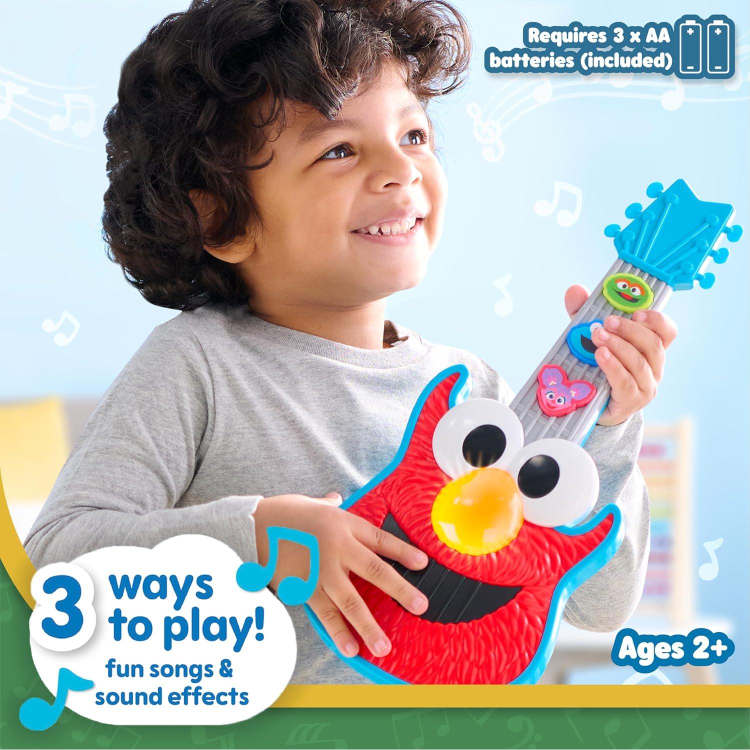 Guitarra Rock Elmo Plaza Sésamo Juguete Musical 2-6 Años