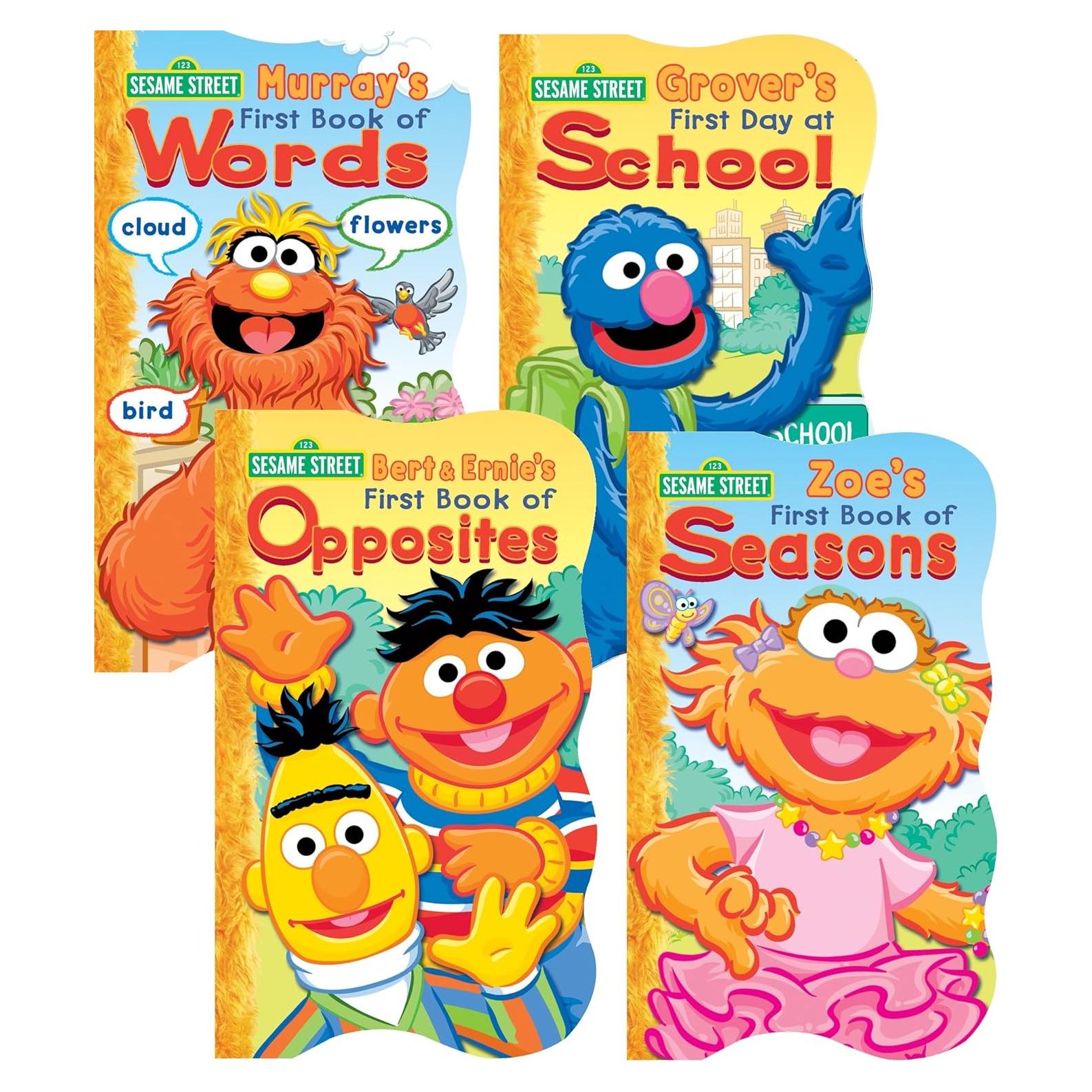Conjunto de 4 Libros en Tablero Plaza Sésamo - Bendon