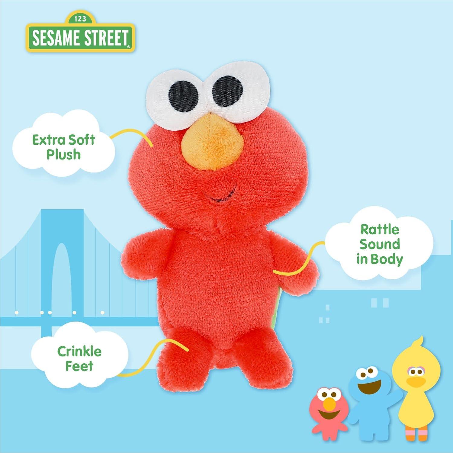 Conjunto de Juguetes de Peluche Sesame Street - Elmo, Cookie Monster, Abby Cadabby y Big Bird - 4 Piezas