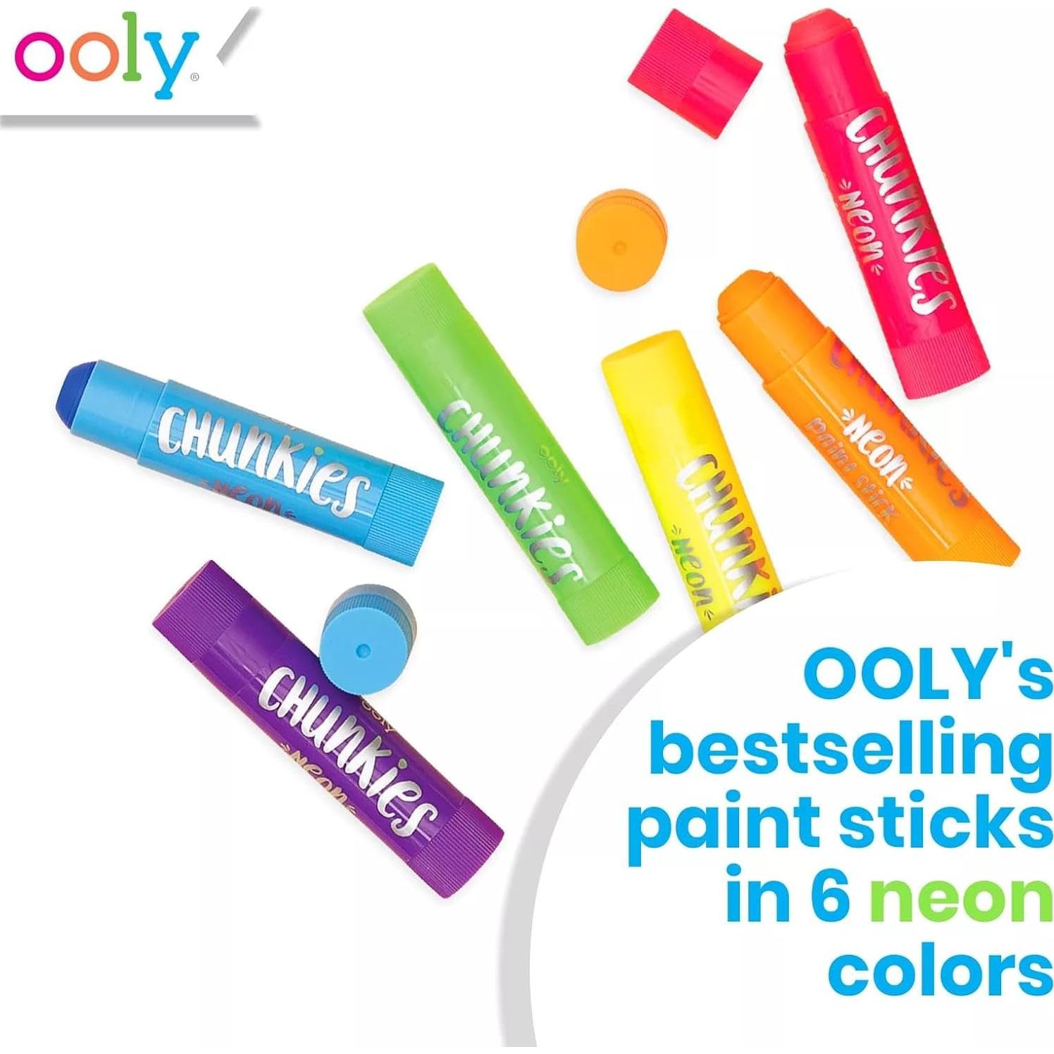 Pinturas Neón Ooly Chunkies 6 Sticks para Niños