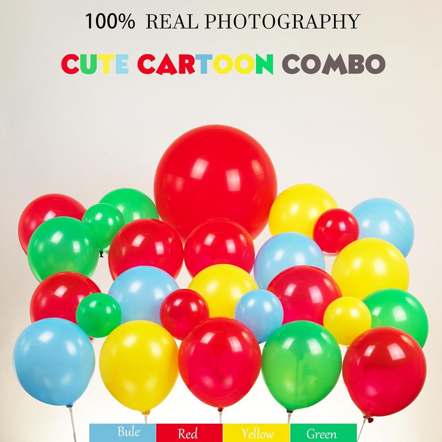 Kit de Arco de Globos Temática Sésamo 150+ Pcs Colorido