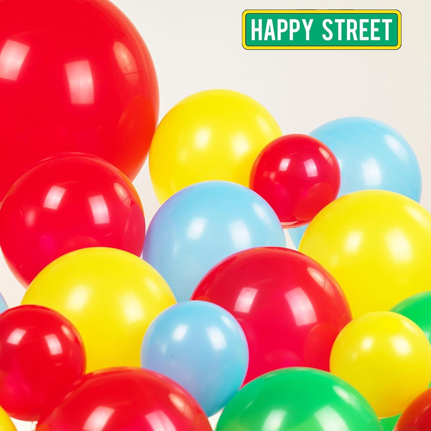 Kit de Arco de Globos Temática Sésamo 150+ Pcs Colorido