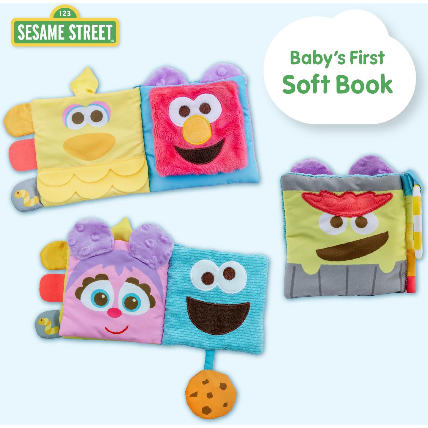 Libro Suave Sesame Street 28 cm con Personajes Sensitivos