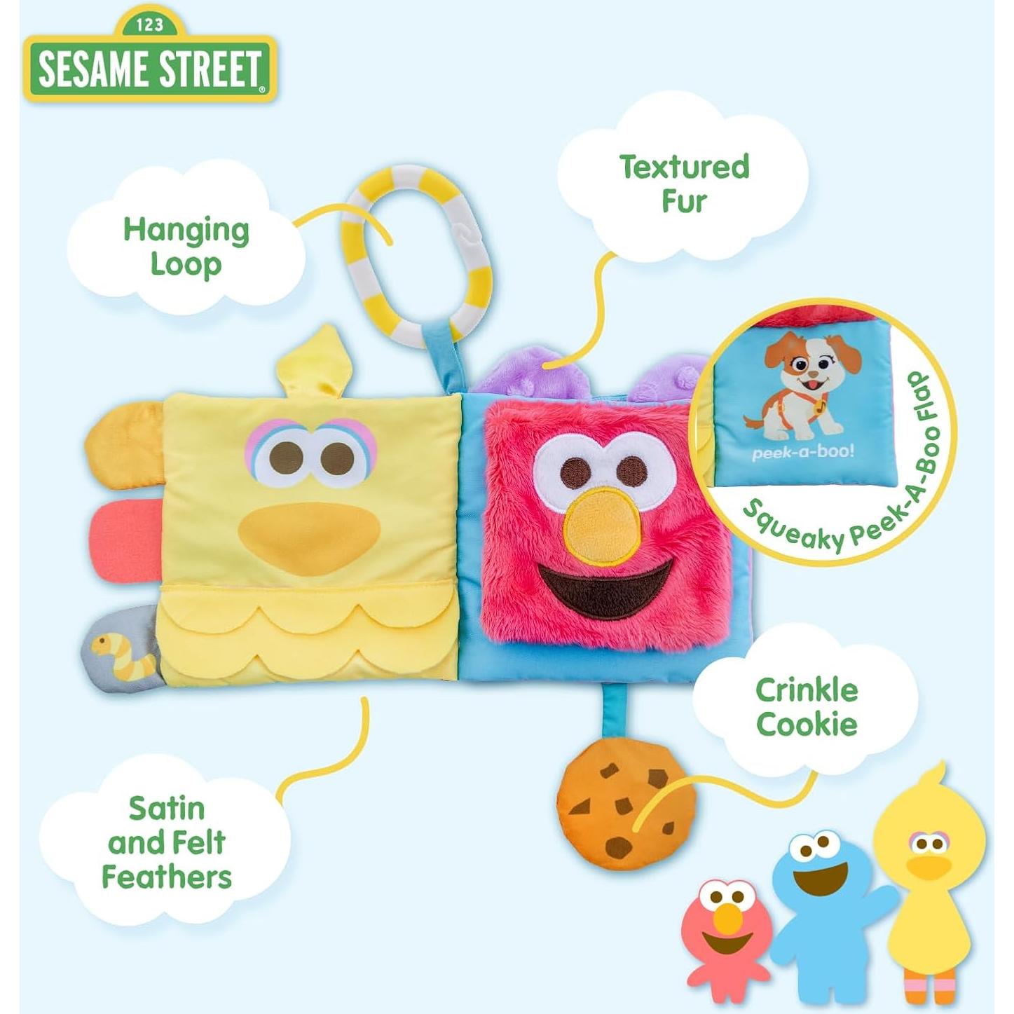 Libro Suave Sesame Street 28 cm con Personajes Sensitivos
