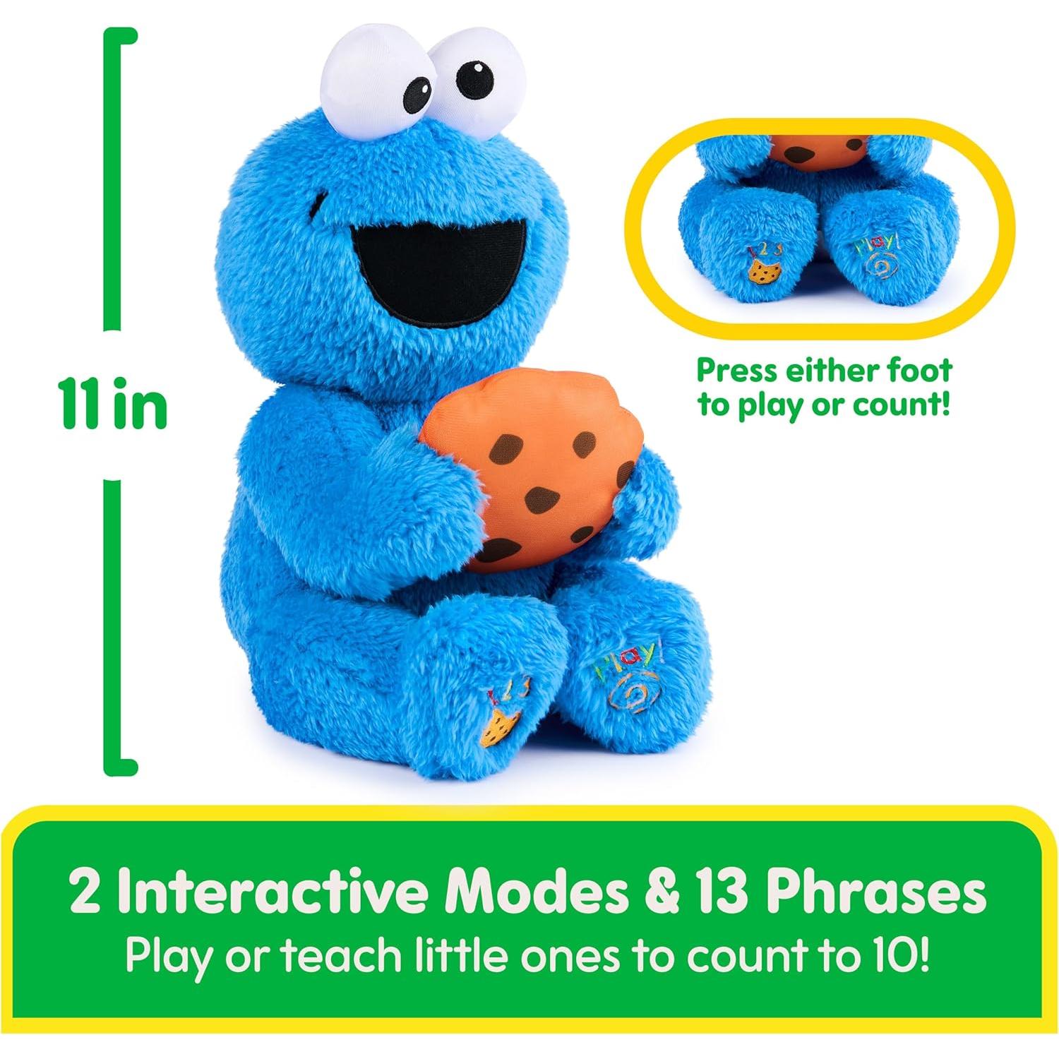 Peluche Monstruo de las Galletas GUND 28 cm Interactivo