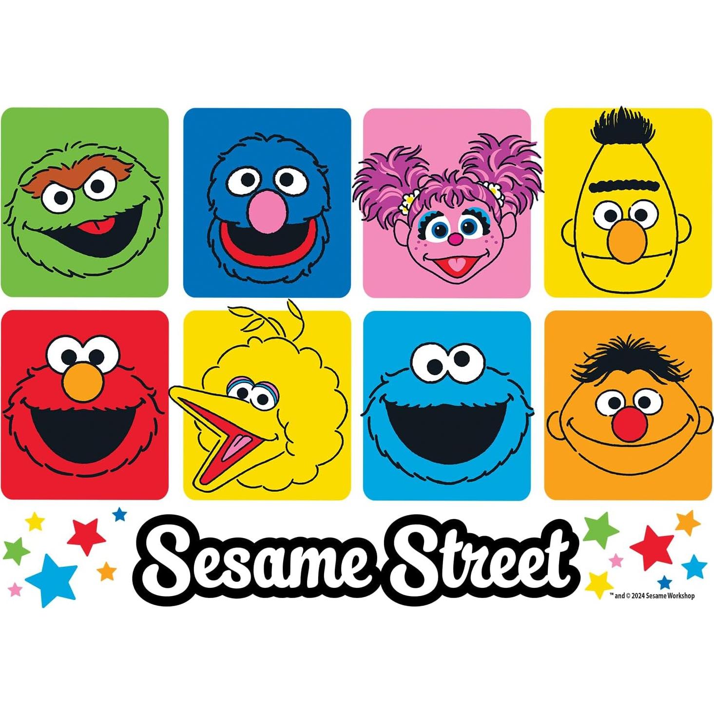 Rompecabezas 4 en 1 Plaza Sésamo Buffalo Games - 48 a 100 Piezas