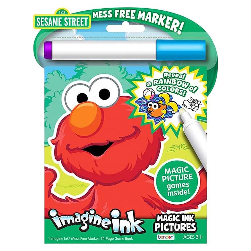 Libro para Colorear Imagine Ink Bendon Plaza Sésamo 15.9x20.3cm