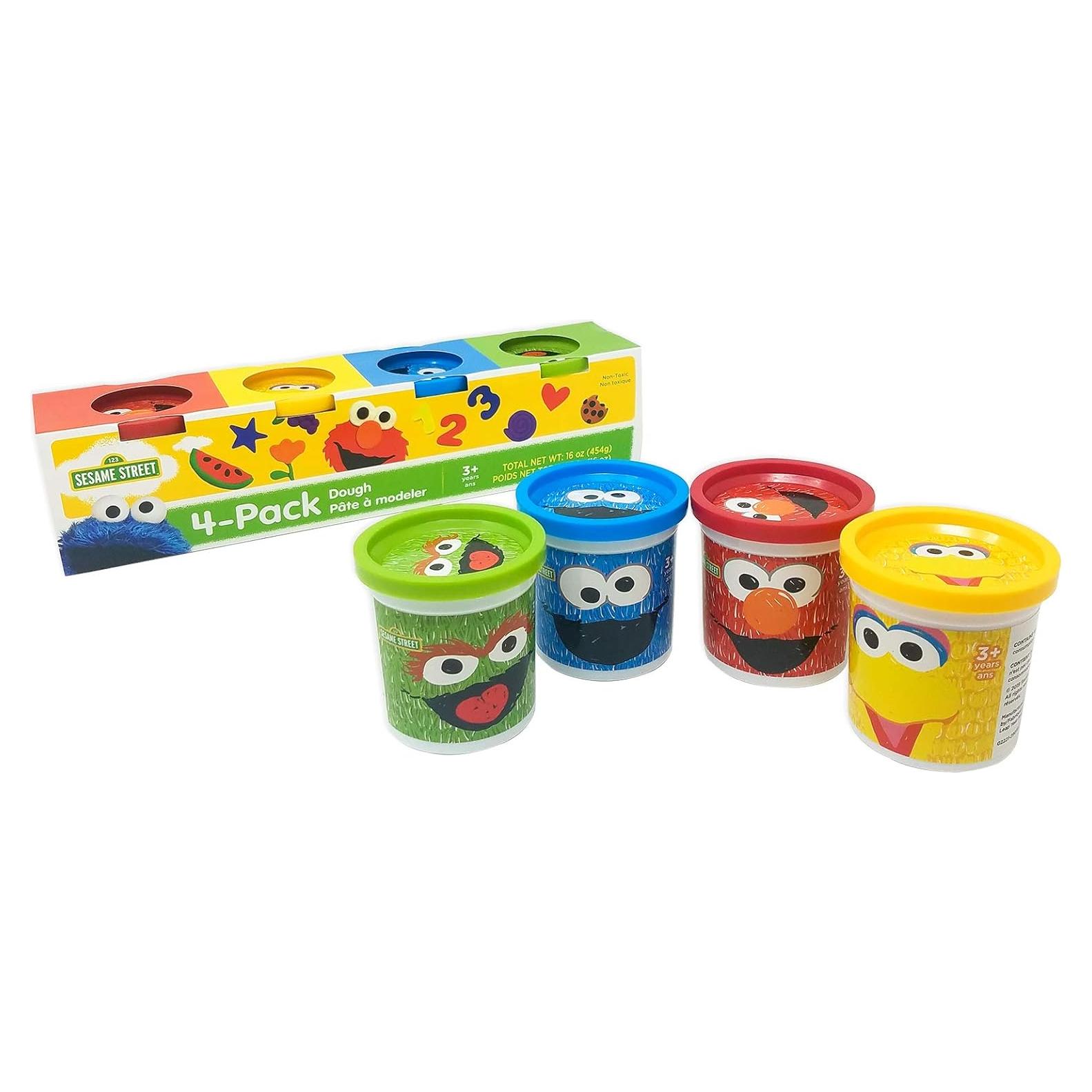 Masilla de Modelado Plaza Sésamo Leap Year - 4 Latas 113g Colores Vivos