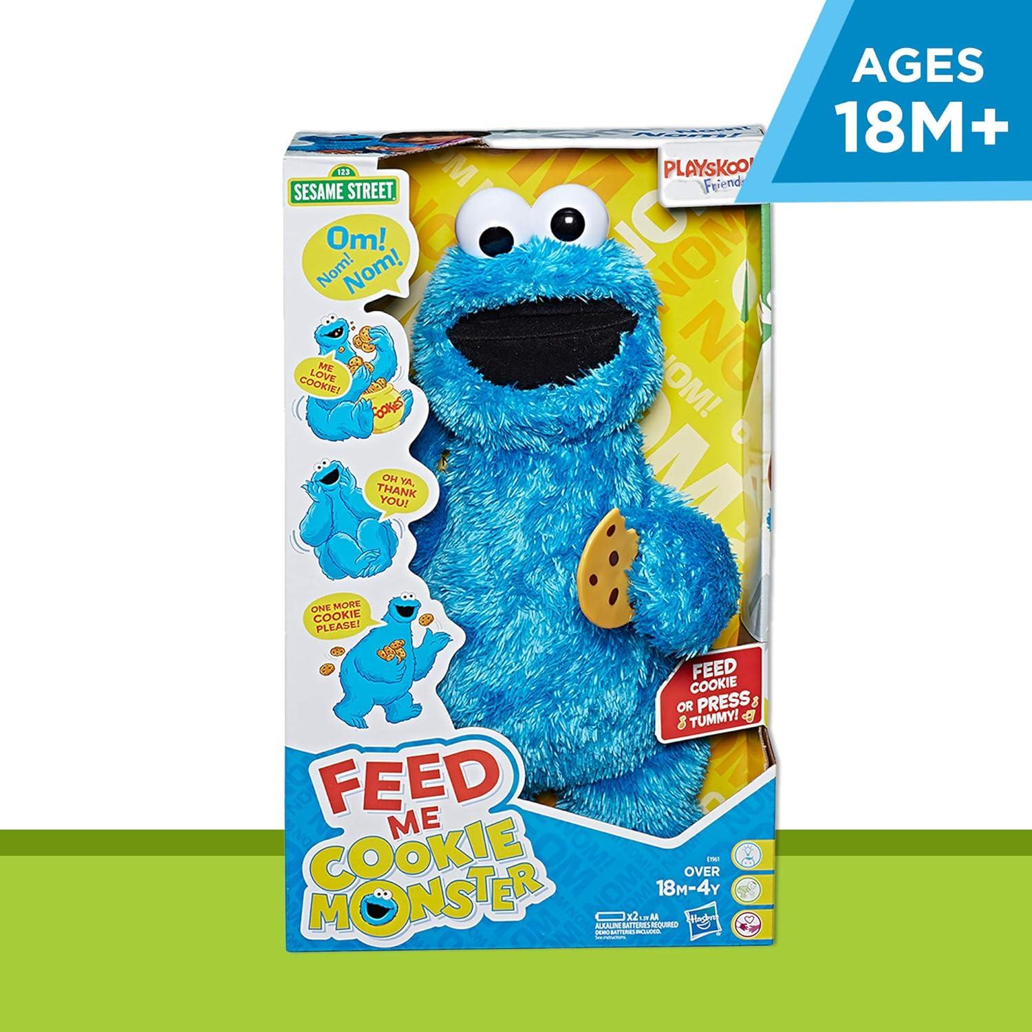 Peluche Cookie Monster Plaza Sésamo 33 cm Interactivo