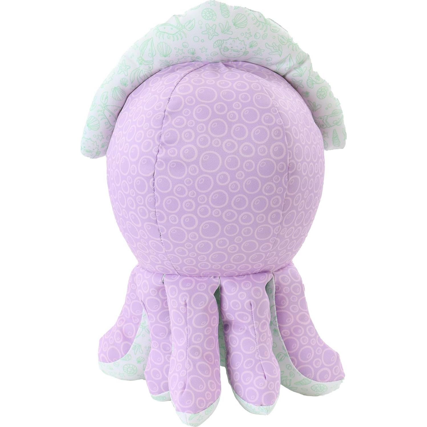 Crayola Color Me Plush Pulpo Púrpura con 3 Marcadores Lavables
