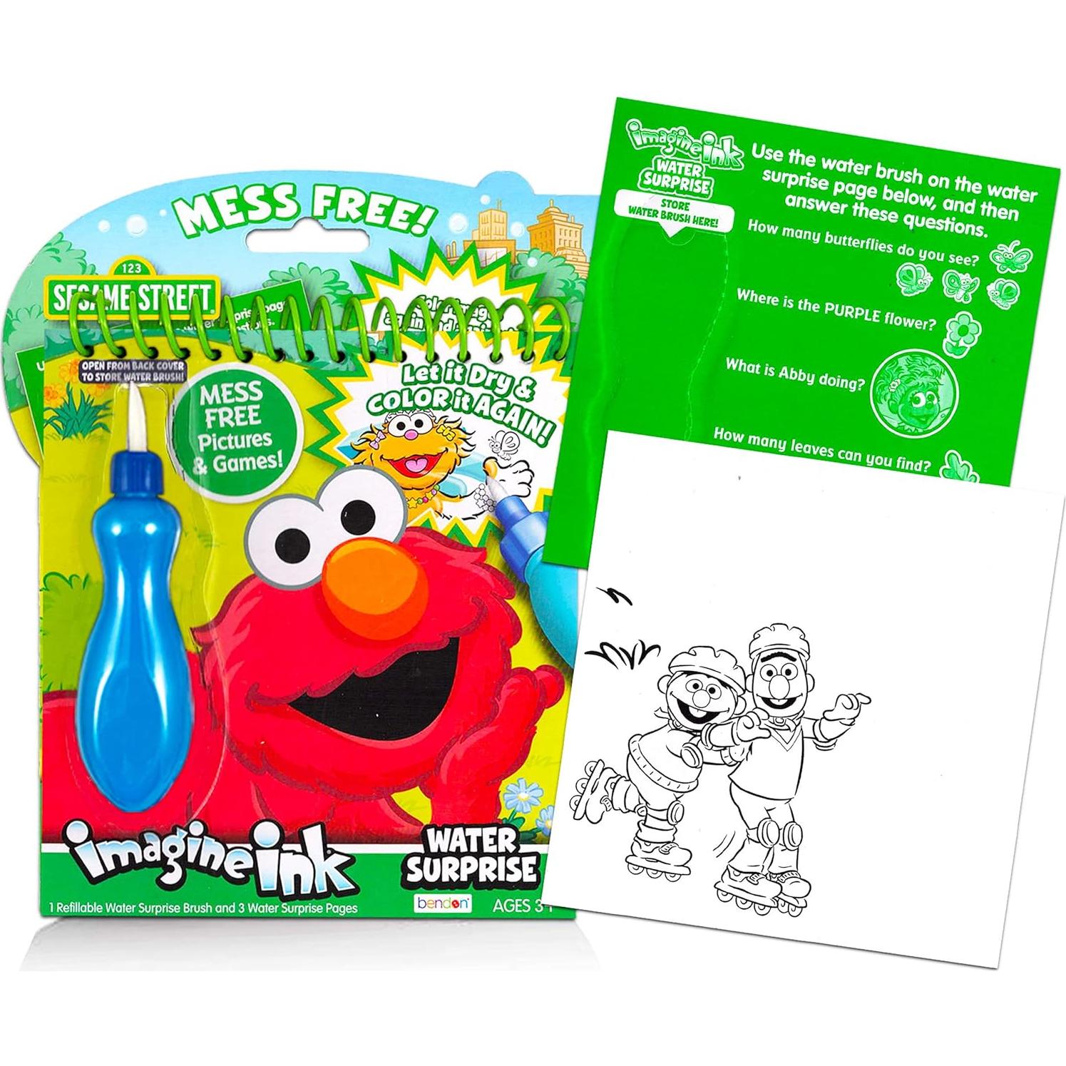 Set de Libros para Colorear Plaza Sésamo - 3 Actividades