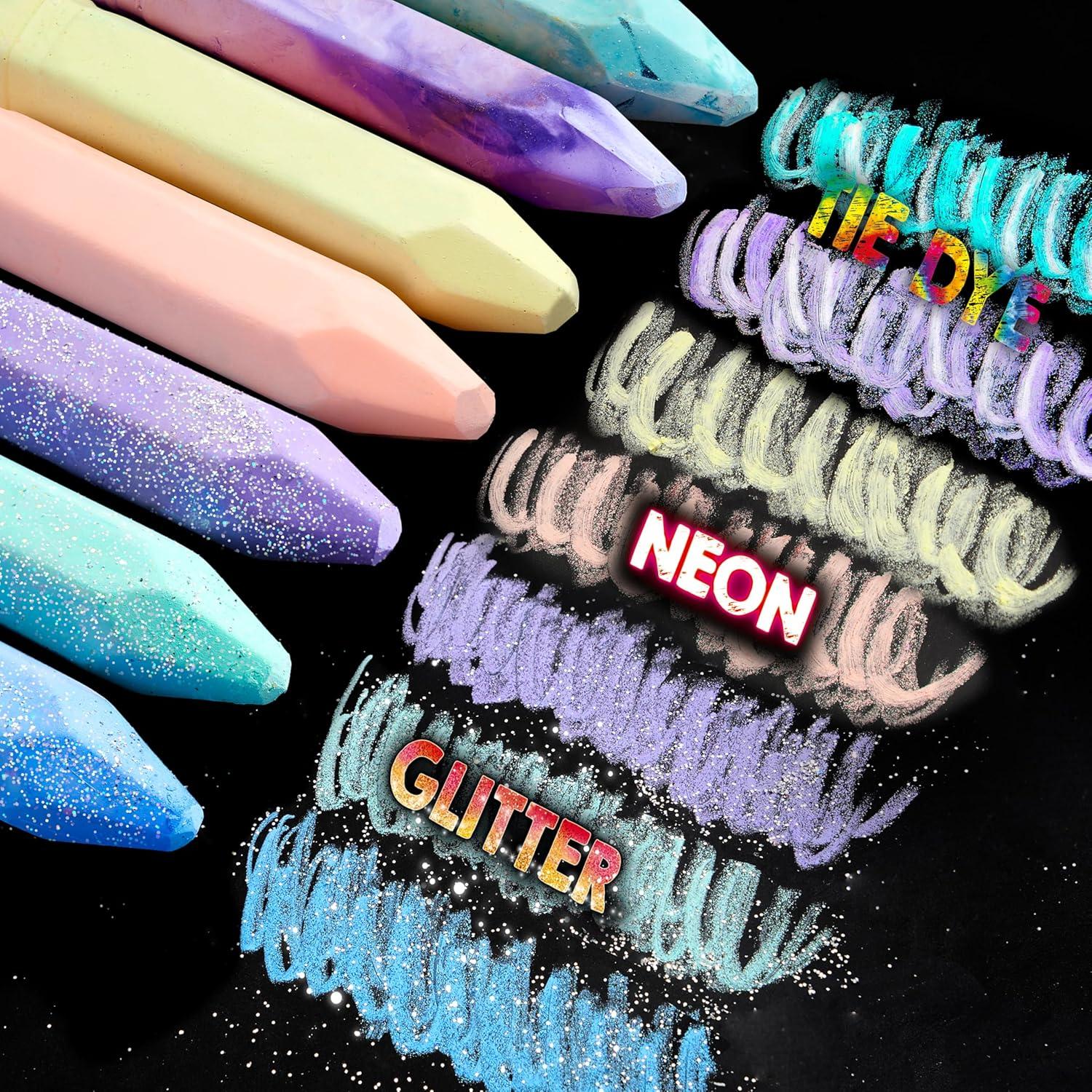 Set de 36 Tizas de Acera Lavables JOYIN 18 Colores