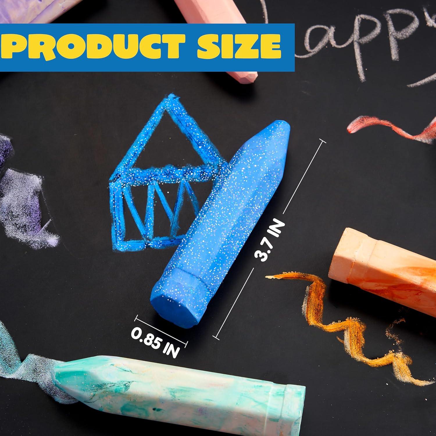 Set de 36 Tizas de Acera Lavables JOYIN 18 Colores