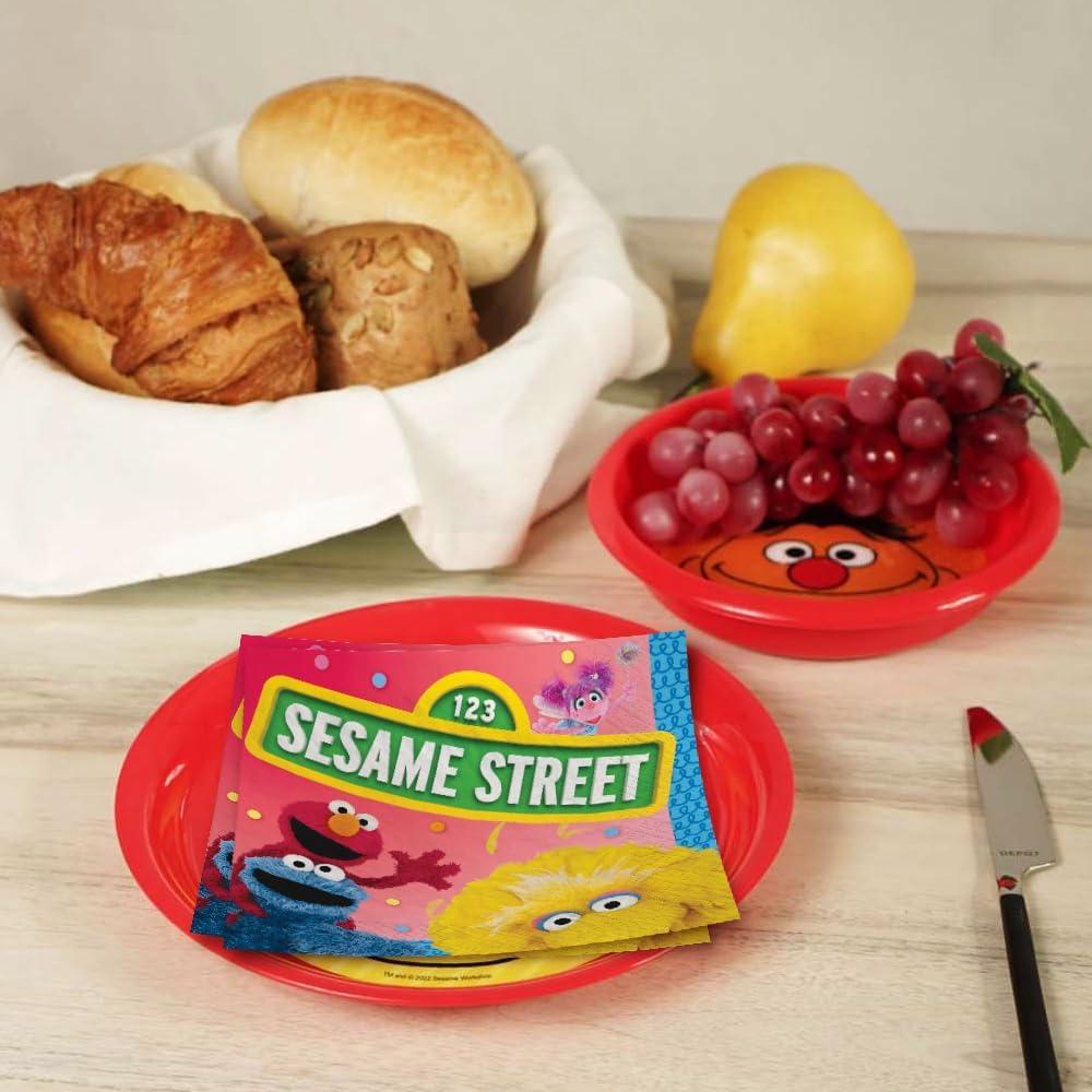 Servilletas de Bebida Multicolor Sesame Street - Paquete de 16