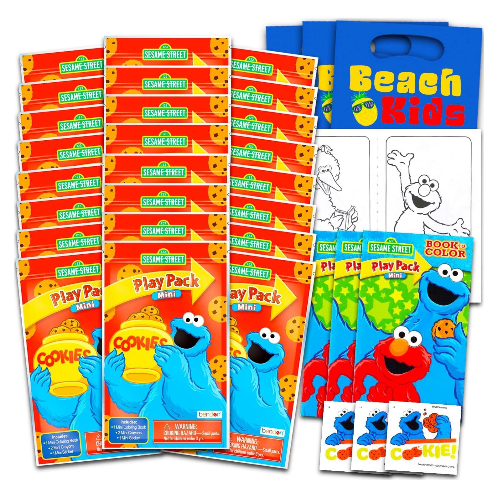Conjunto de Fiesta Mini Cookie Monster - 24 Paquetes de Juego