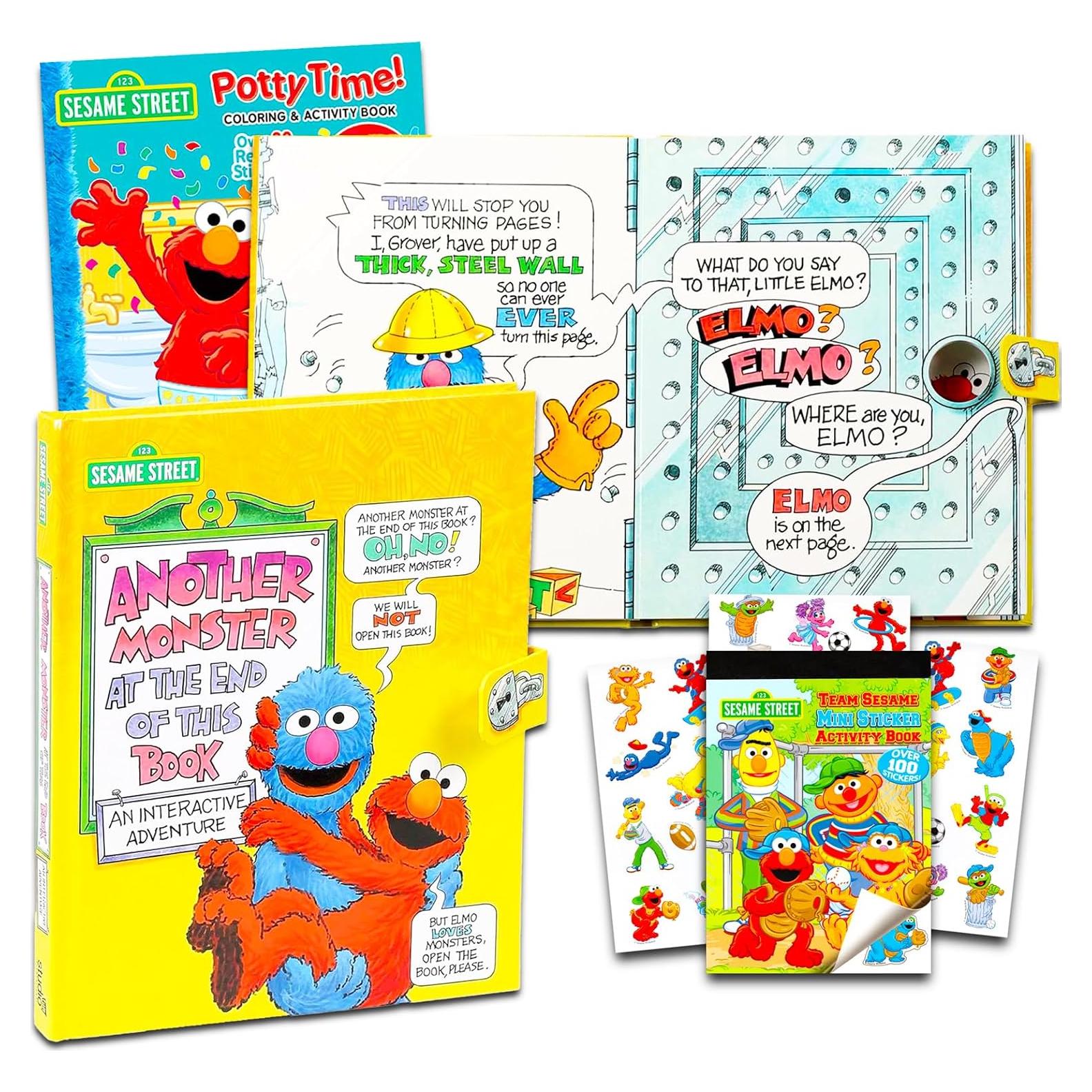 Set de Libros Interactivos Plaza Sésamo - Elmo y Colorear