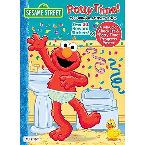 Set de Libros Interactivos Plaza Sésamo - Elmo y Colorear